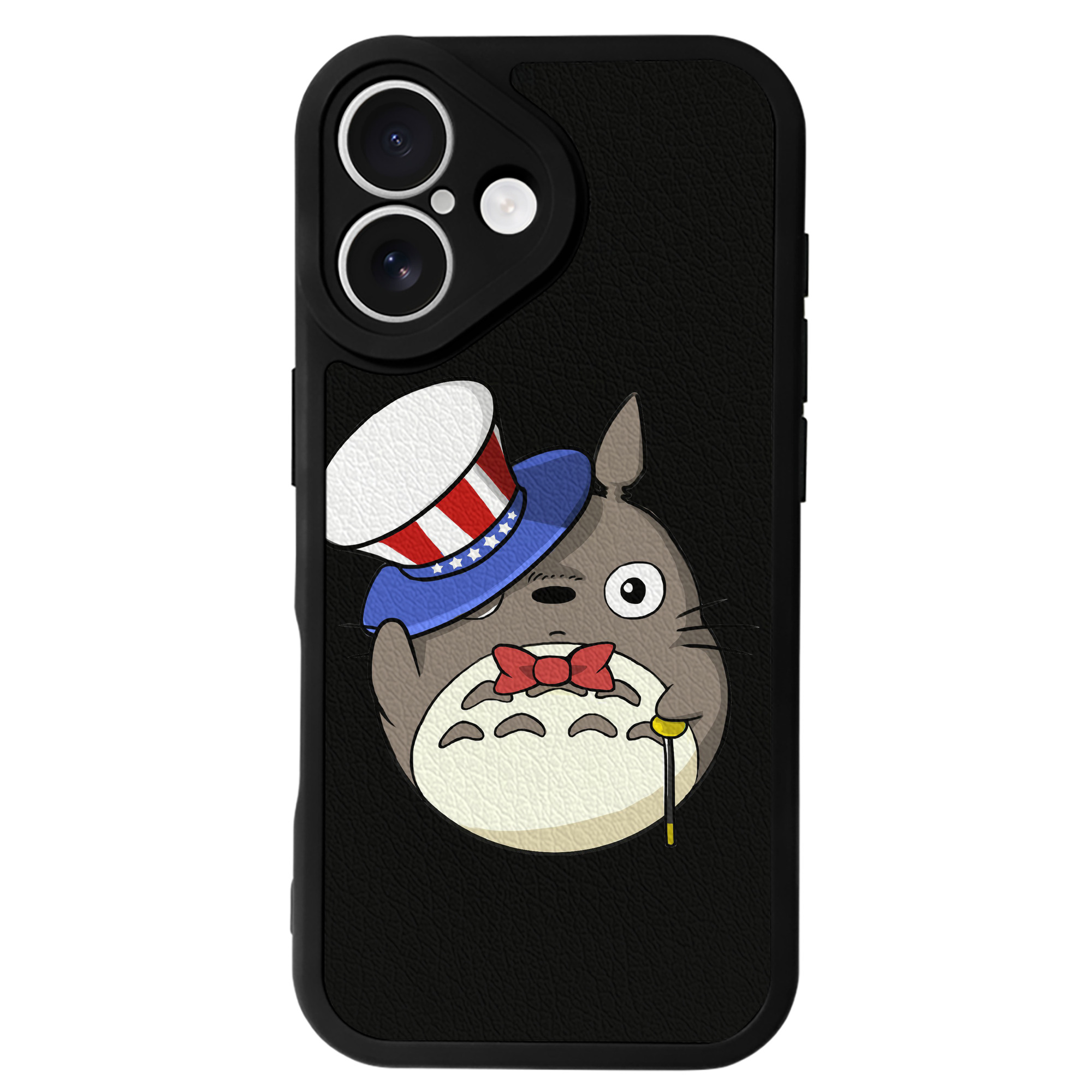 （画像用） となりのトトロ 草壁メイ 草壁サツキ My Neighbor Totoro Satsuki Kusakabe Mei Kusakabe 【iPhone 16シリーズ対応】シリコンスマホケース（レザー調） 材質：シリコン